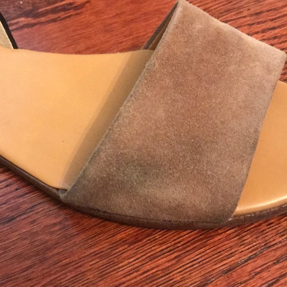 J. Crew Factory tan and black suede sandal - Picture 4 of 5
